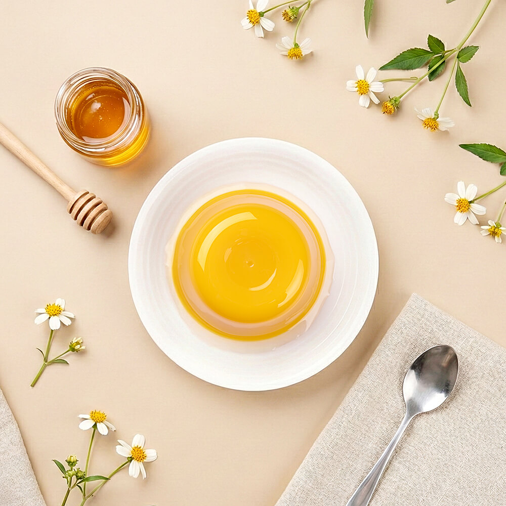 百花蜜芒果布丁