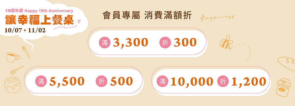 【週年慶】滿額折